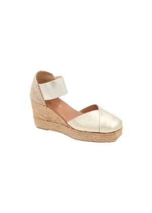 Women's Pedra Espadrille Wedge In Gold