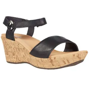 Women's Pier Wedge Sandals In Soft Black