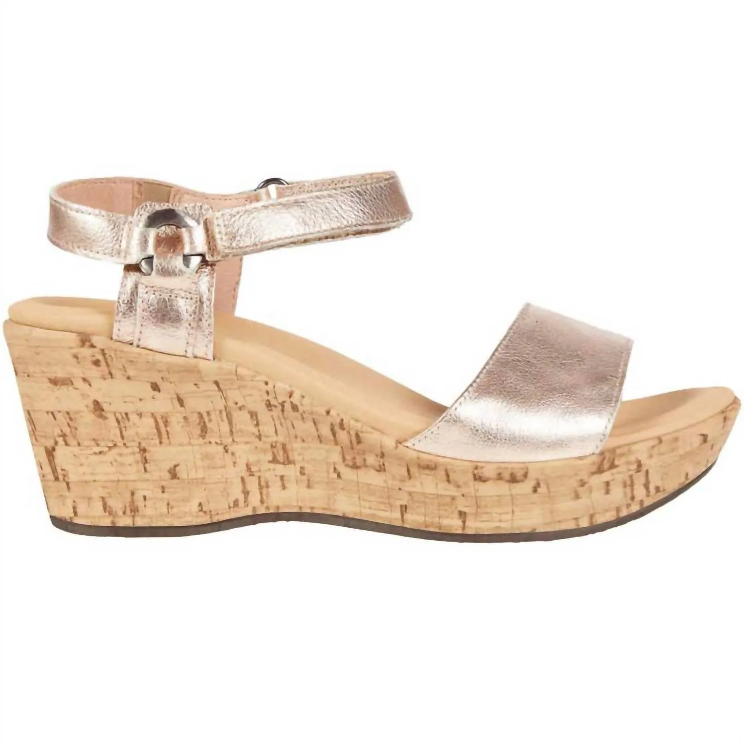 Women's Pier Wedge Sandals In Soft Rosegold
