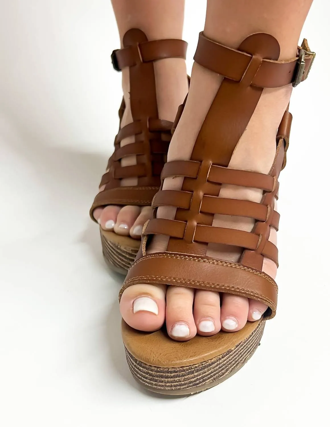 Women's Piper Wedge Sandal In Scotch Dyecut