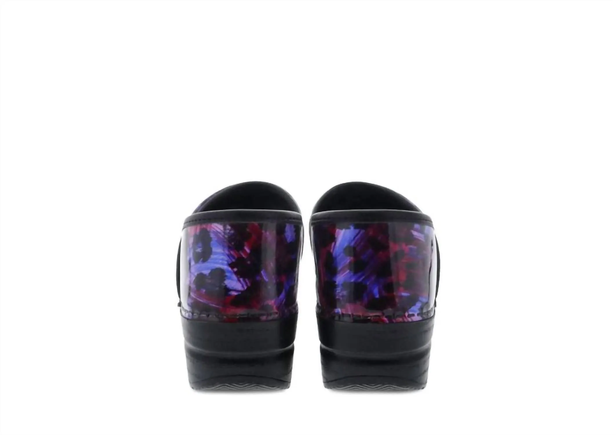 Women's Professional Patent Clog In Painted Leopard