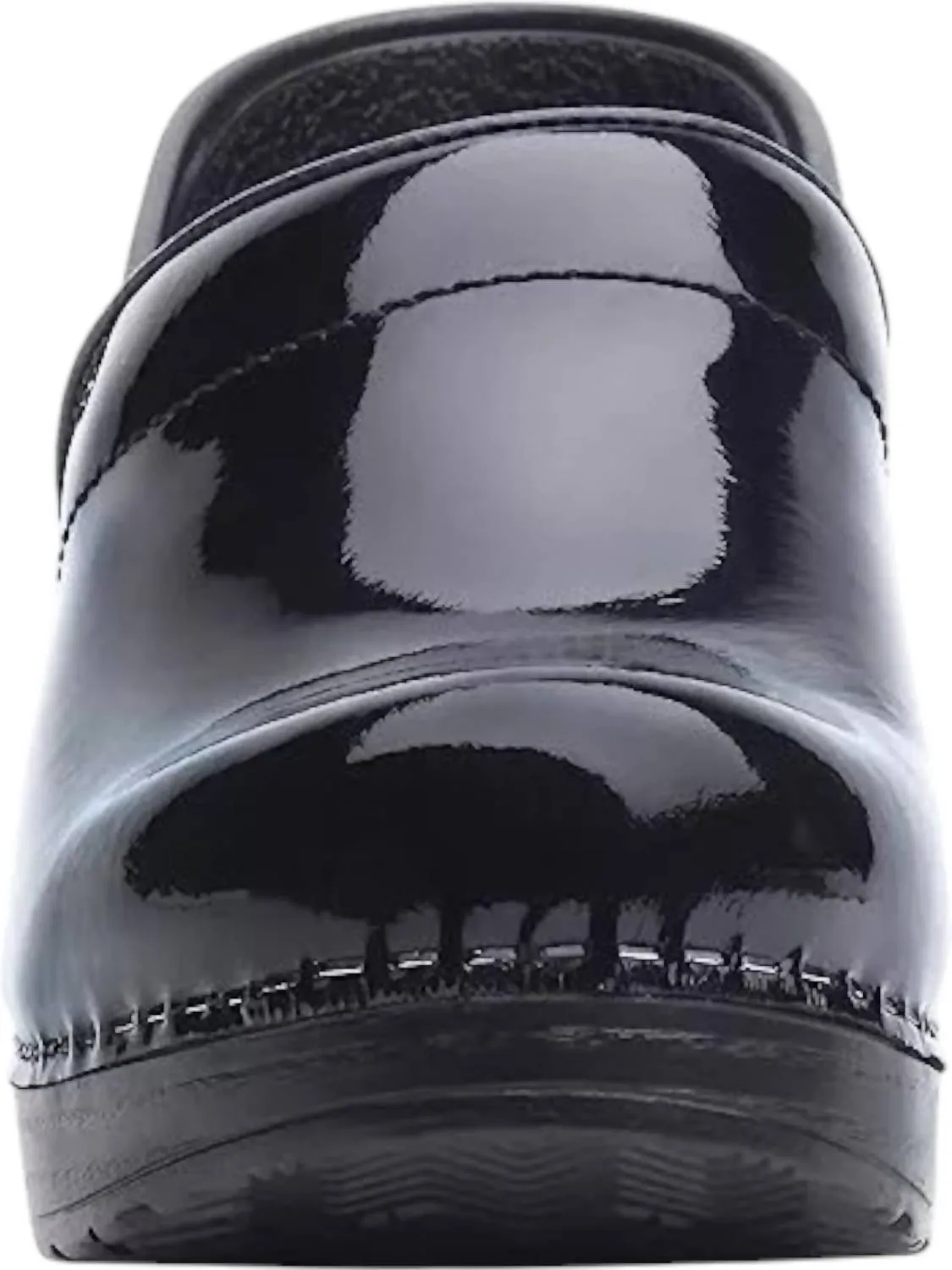 Women's Professional Patent Leather Clog In Black