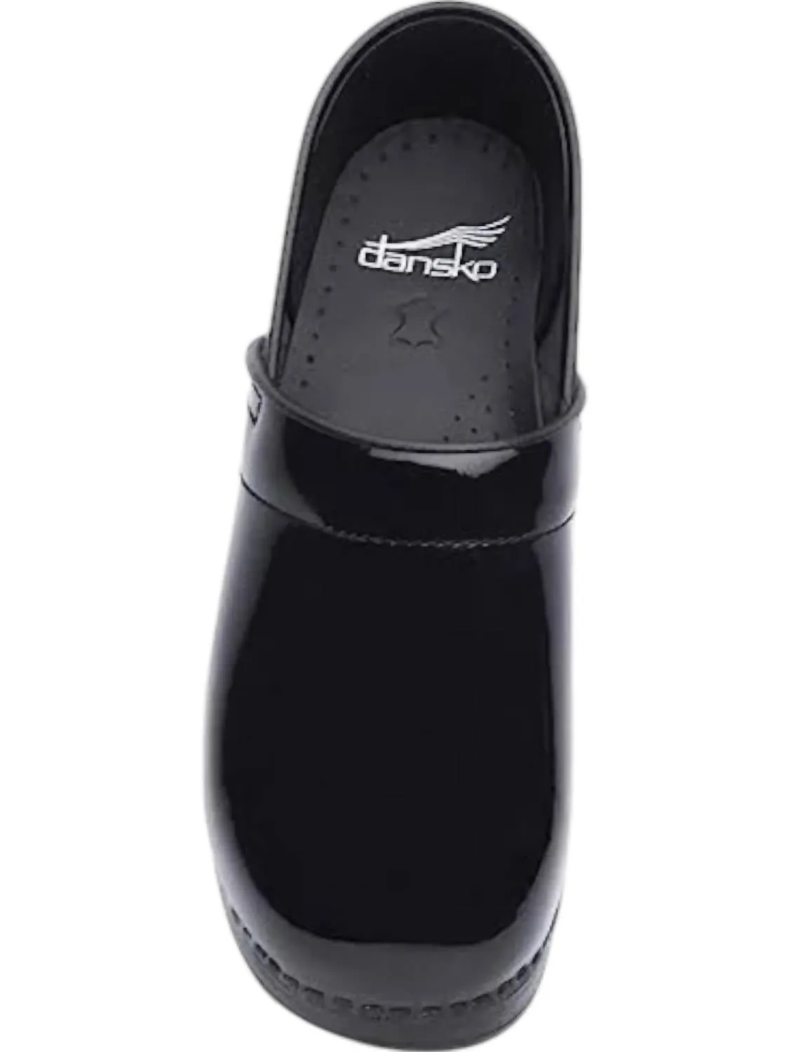 Women's Professional Patent Leather Clog In Black