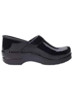 Women's Professional Patent Leather Clog In Black