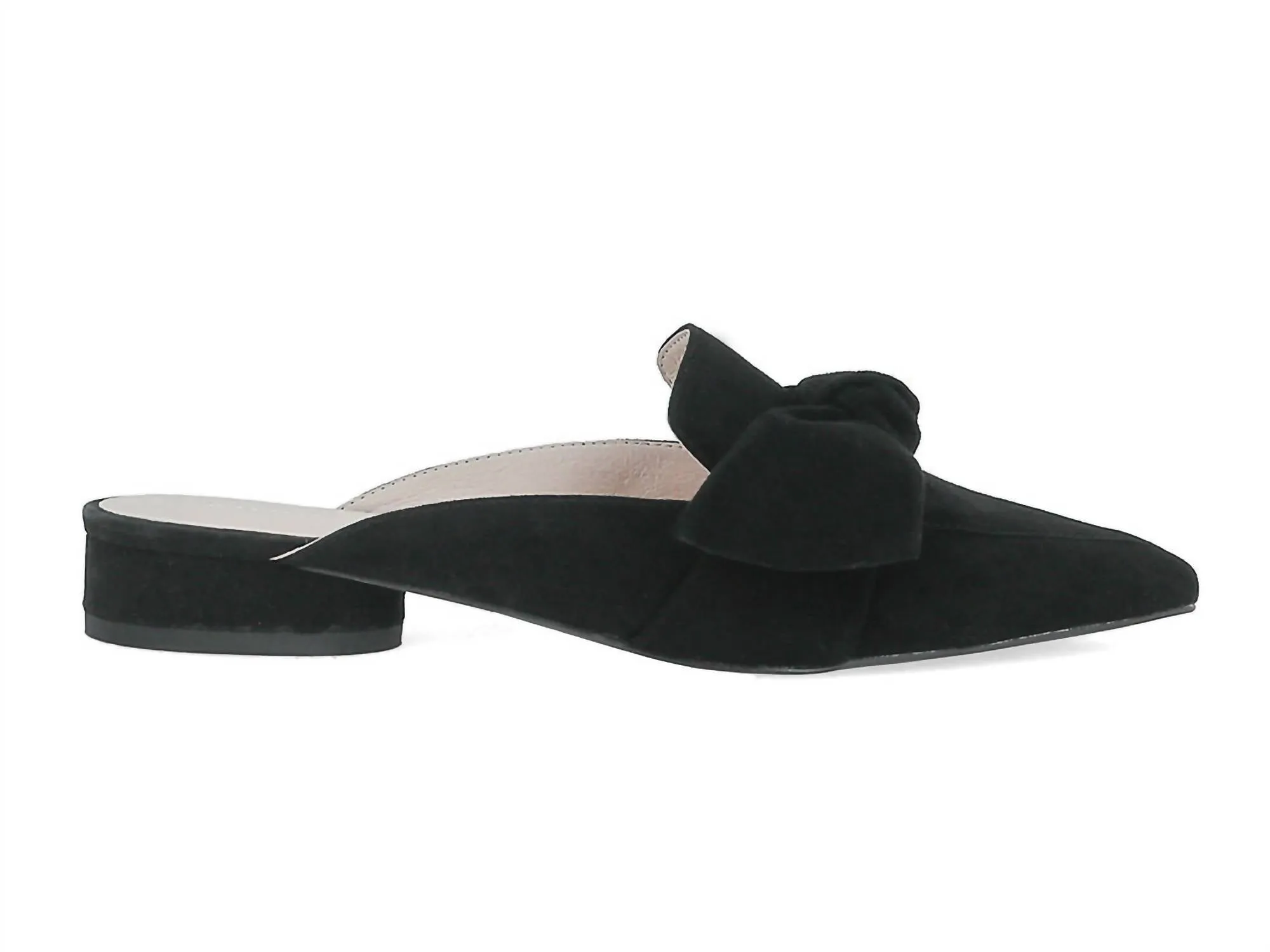 Women's Quantum Suede Mule In Black