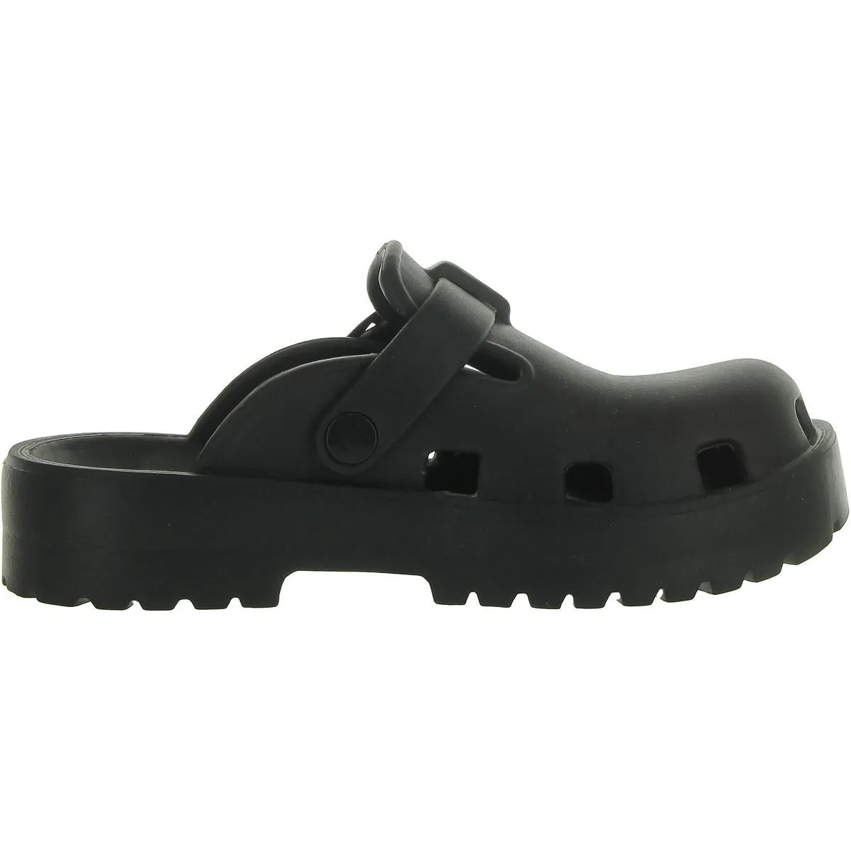Womens Round toe Buckle Clogs