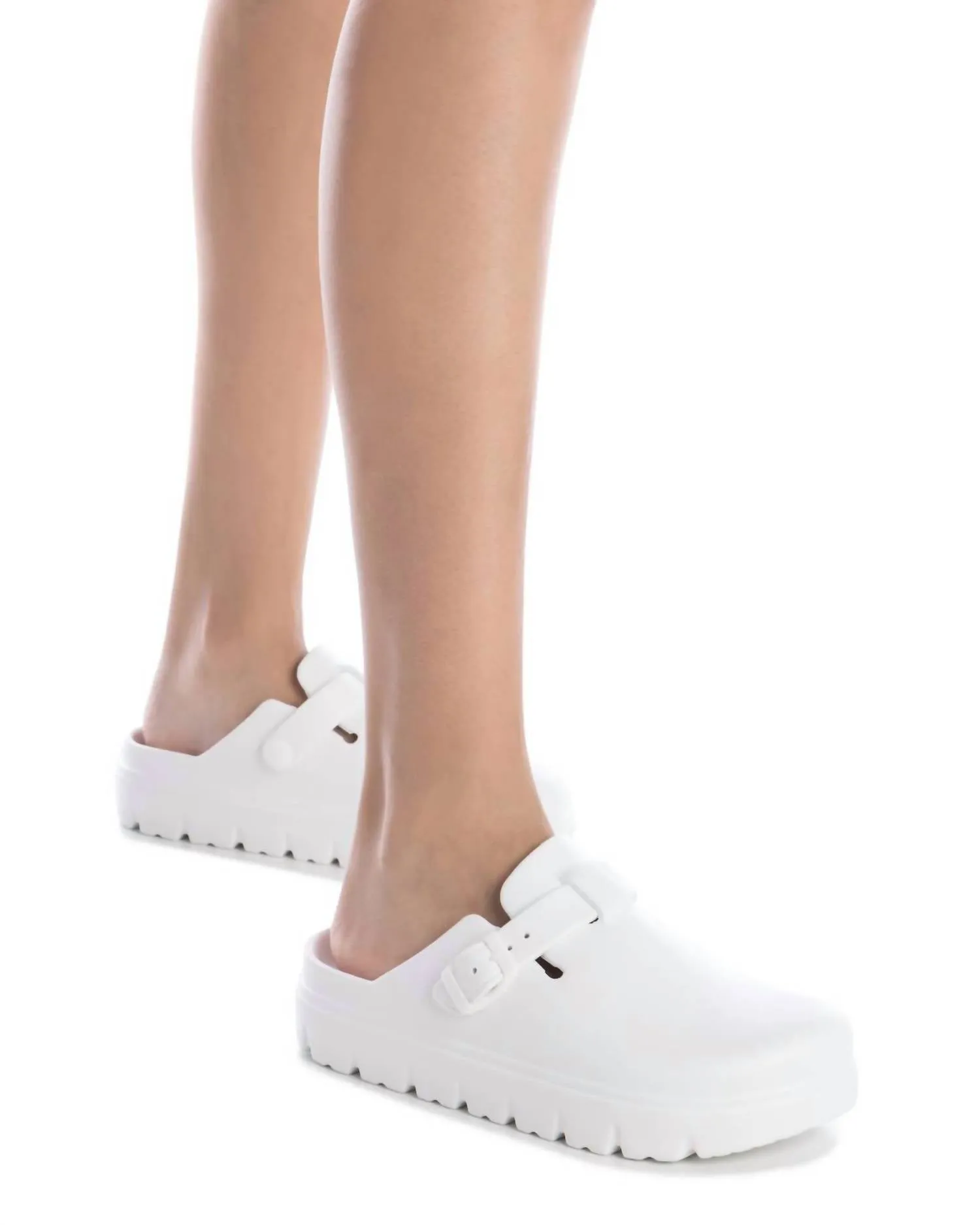 Women's Rubber Clog Shoes In White