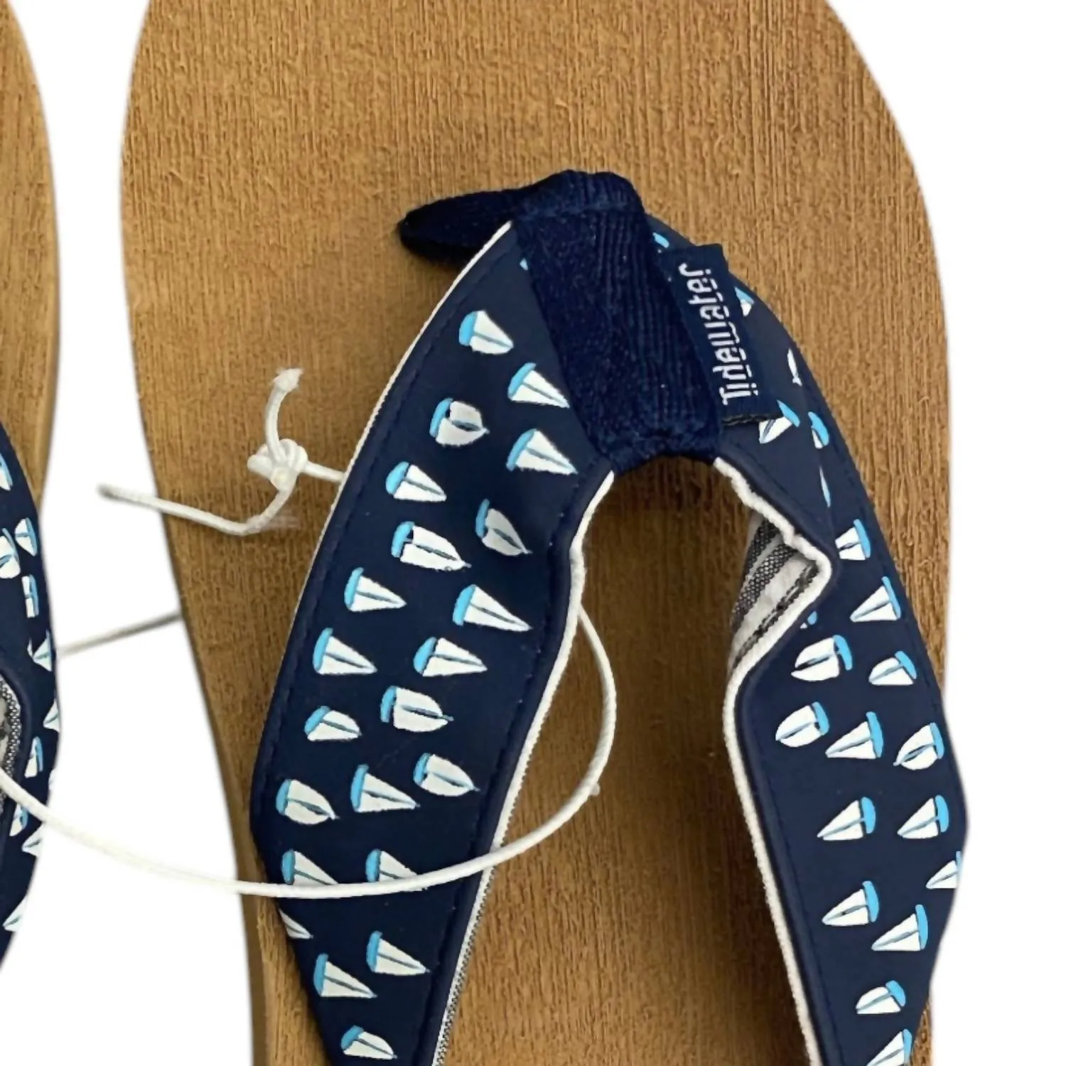 Women's Sailboat Flip Flop Sandals In Navy