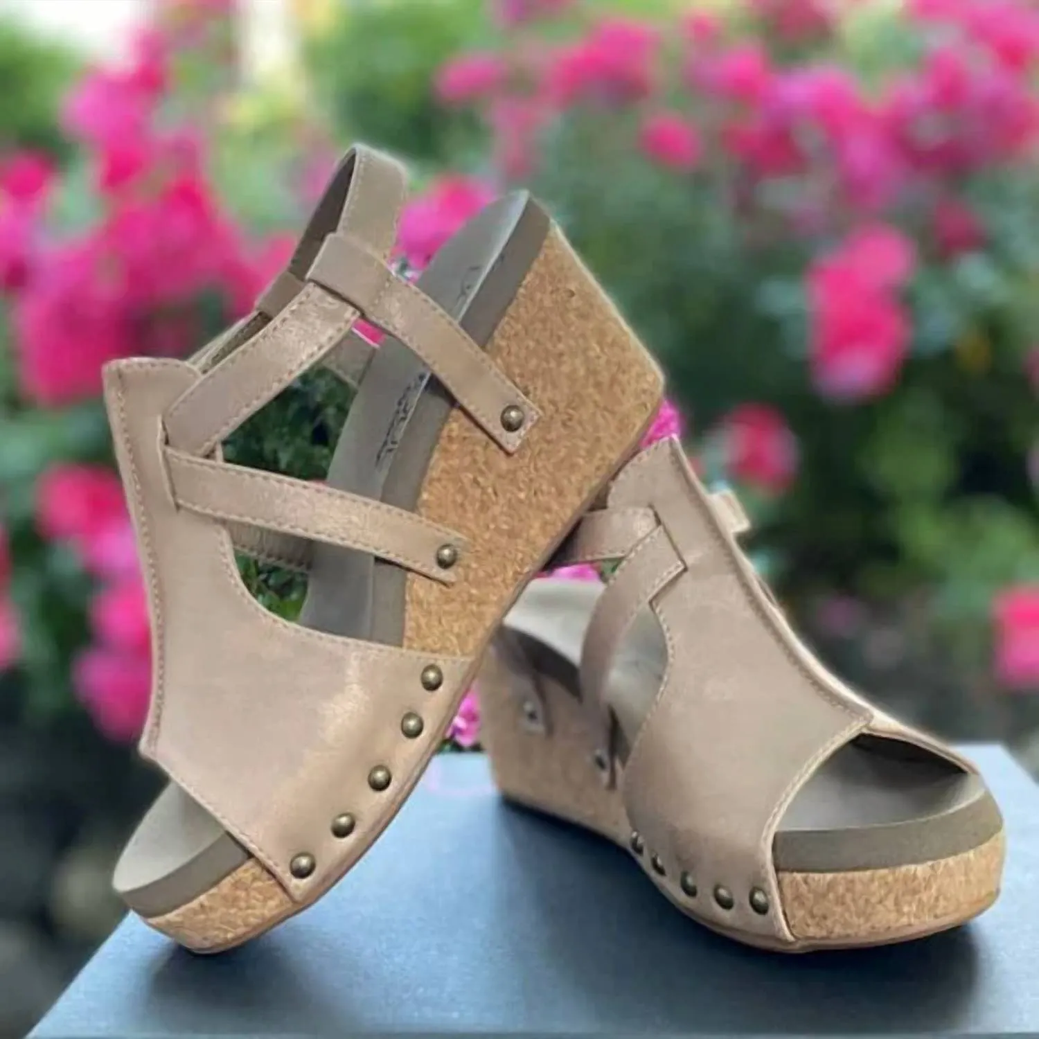 Women's Seltzer Wedge Sandal In Tan
