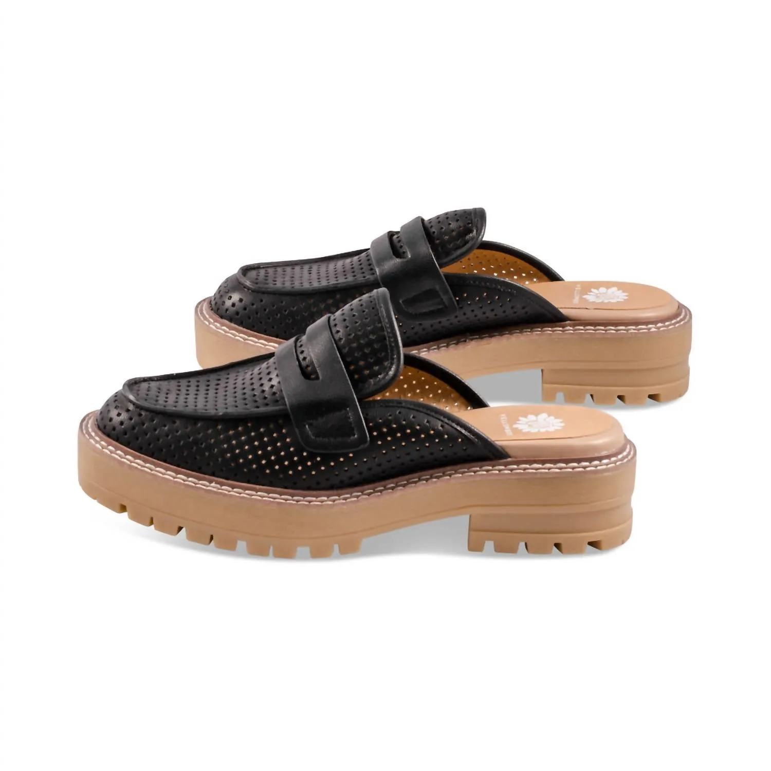 Women's Sherlyn Loafer Mule In Black