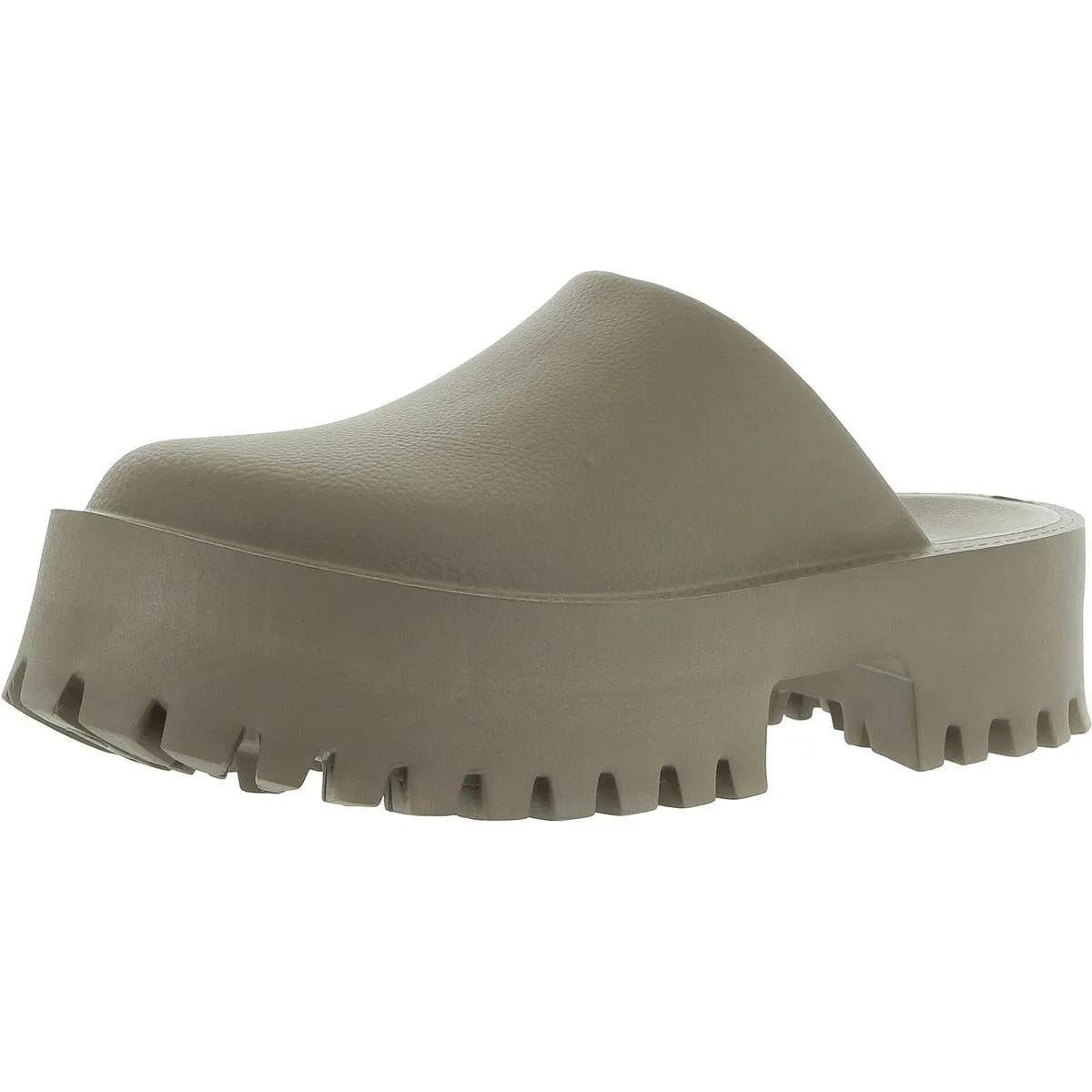 Womens Slip On Lugged Sole Clogs