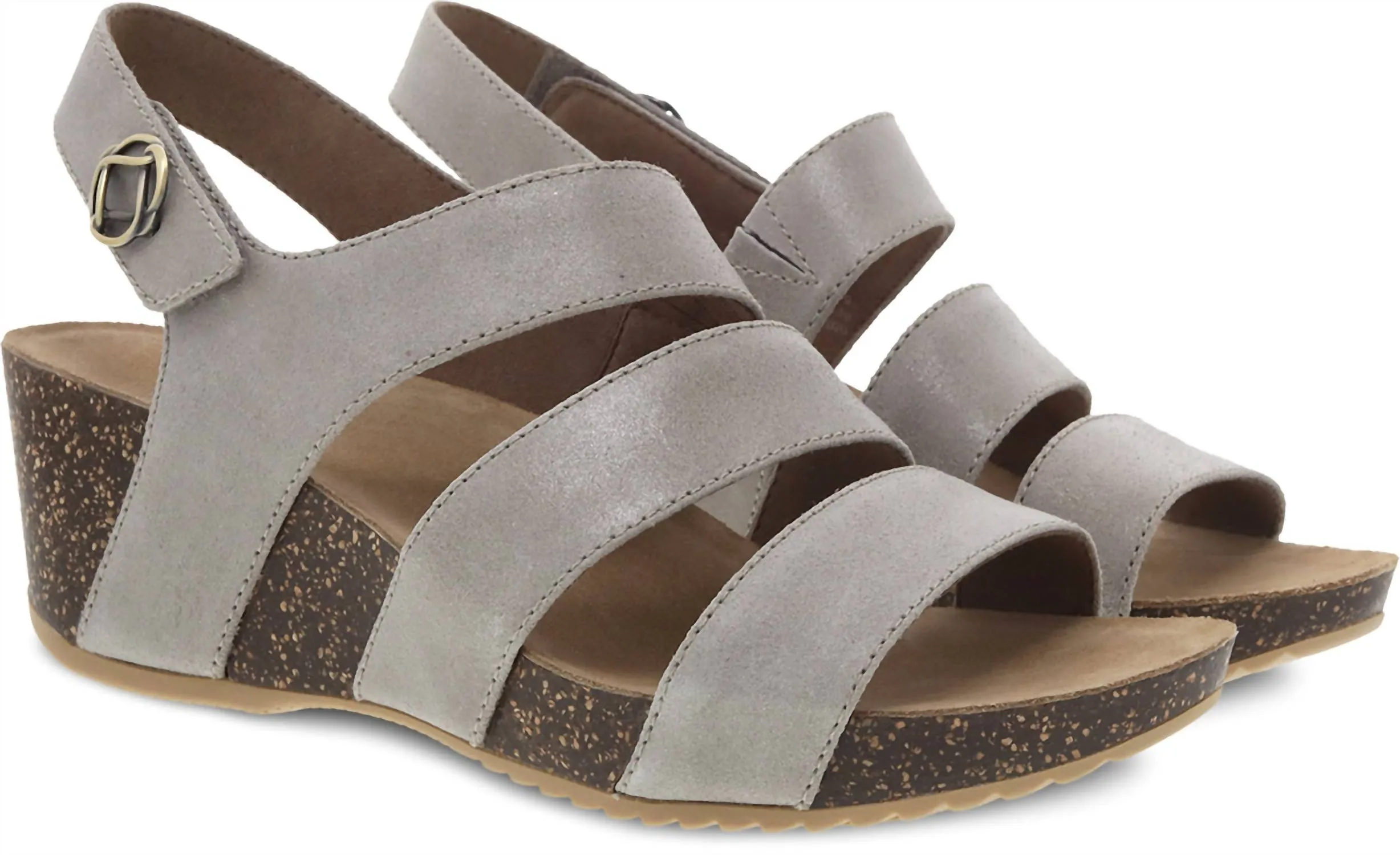 Women's Stacey Wedge Sandal In Taupe Glazed