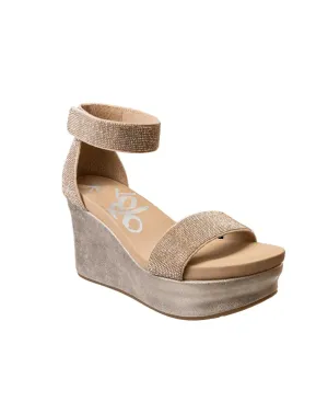 Women's Status Wedge Sandal In Rose Gold