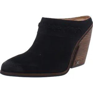 Womens Suede Slip On Mules