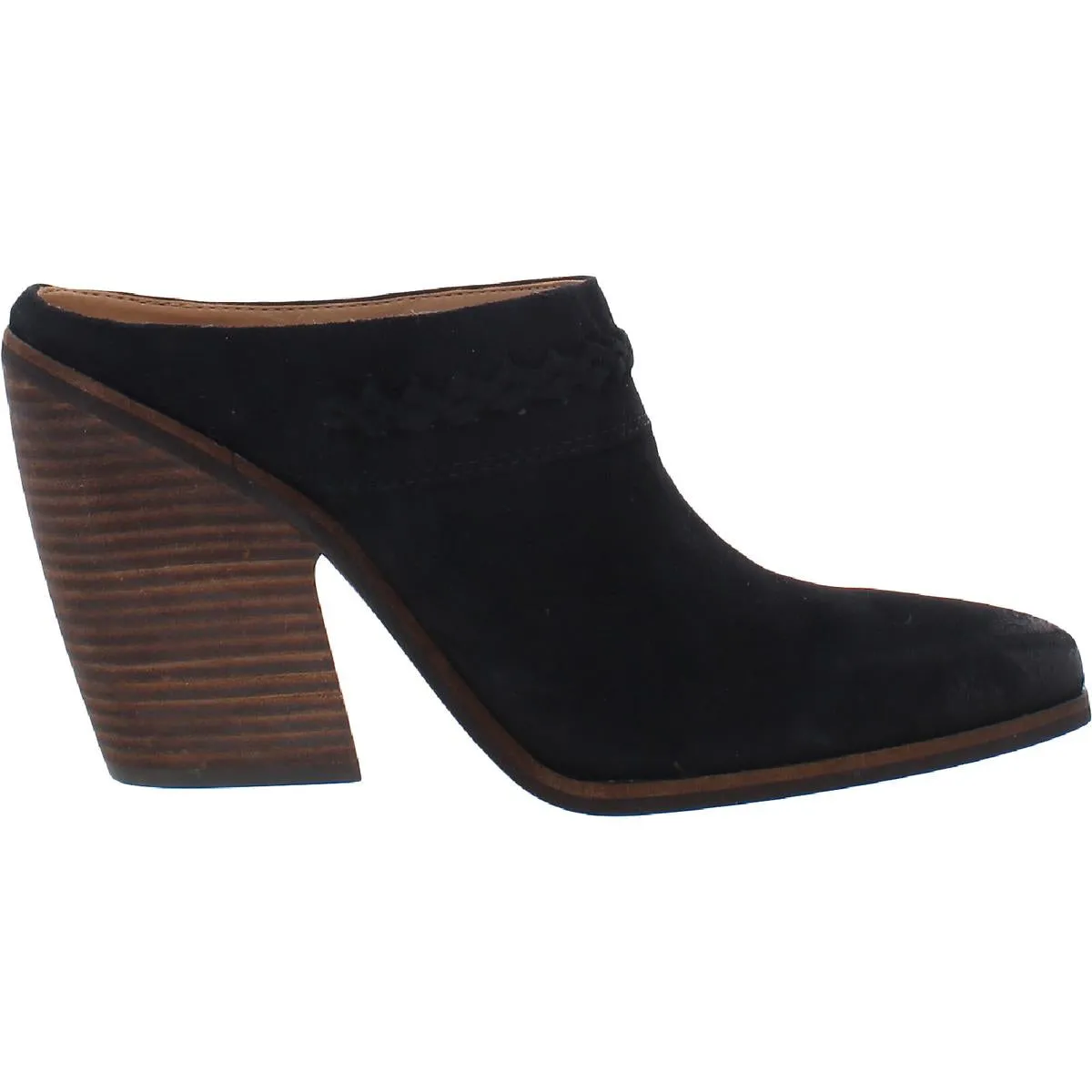 Womens Suede Slip On Mules