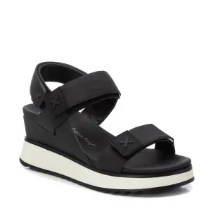 Women's Suede Wedge Sandals In Black