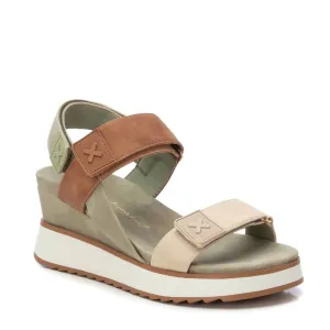 Women's Suede Wedge Sandals In Kakhi