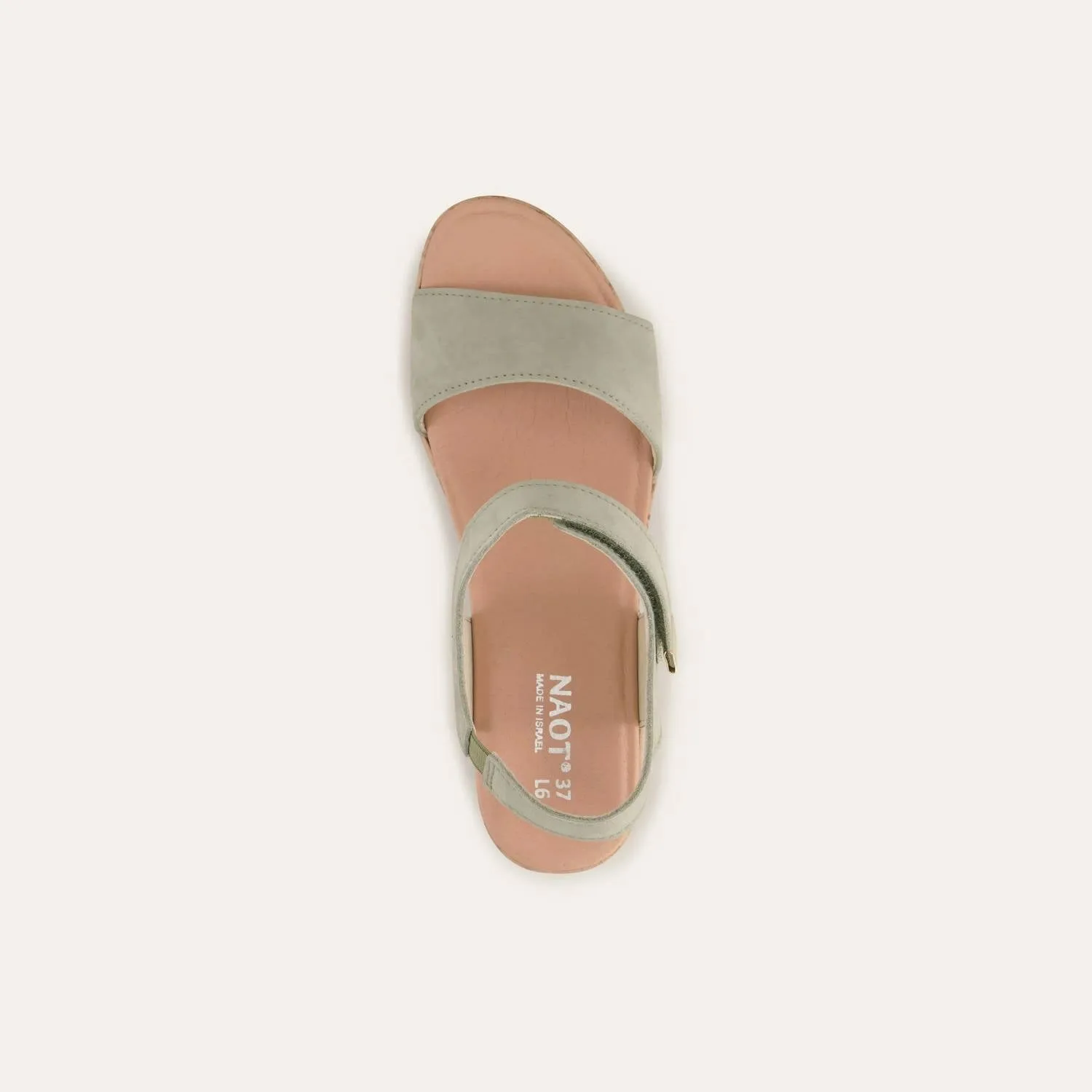 Women's Summer Wedge Sandals In Sage Nubuck