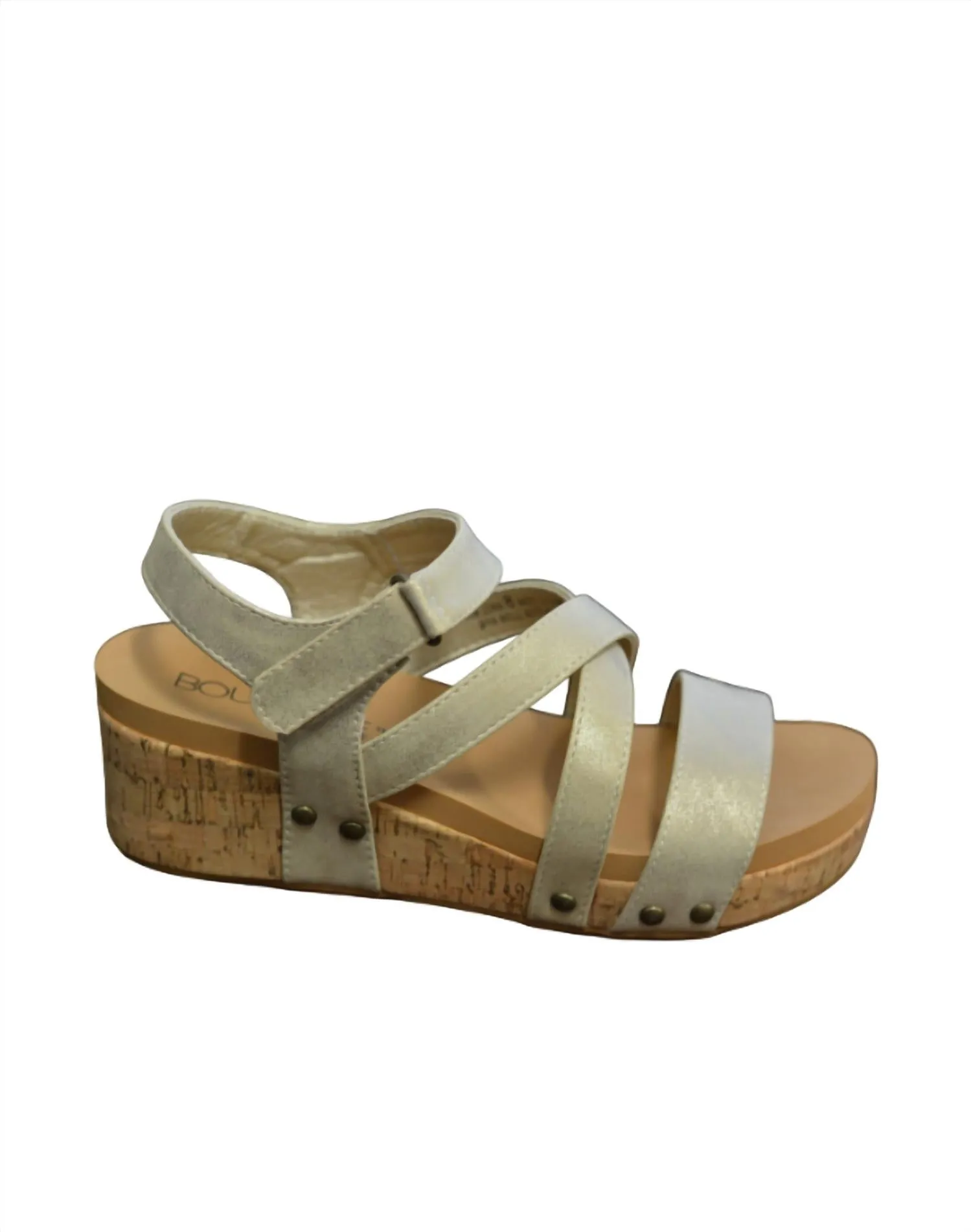 Women's Sundown Strappy Wedge Sandal In Gold