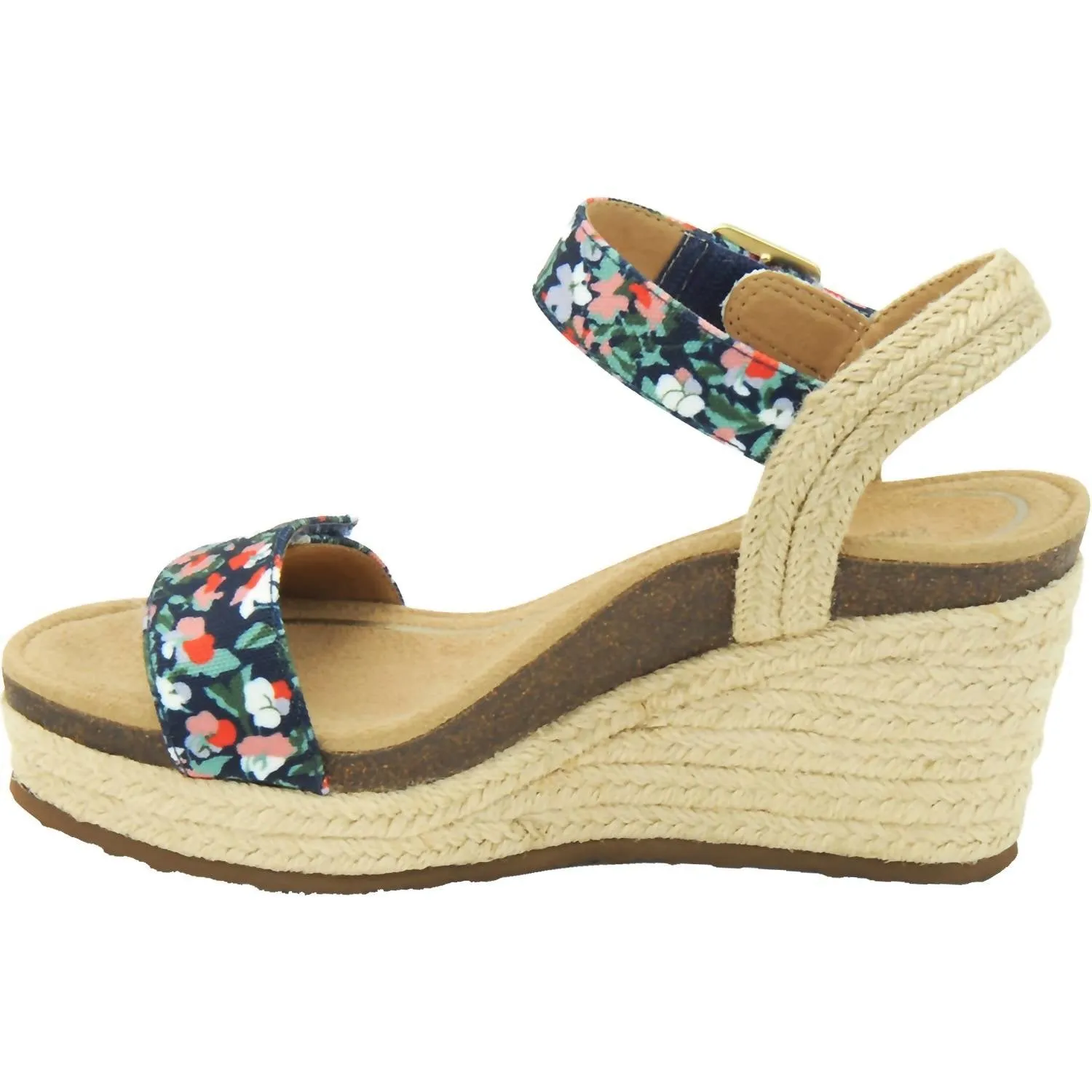 Women's Sydney Suede Wedge Sandals In Floral