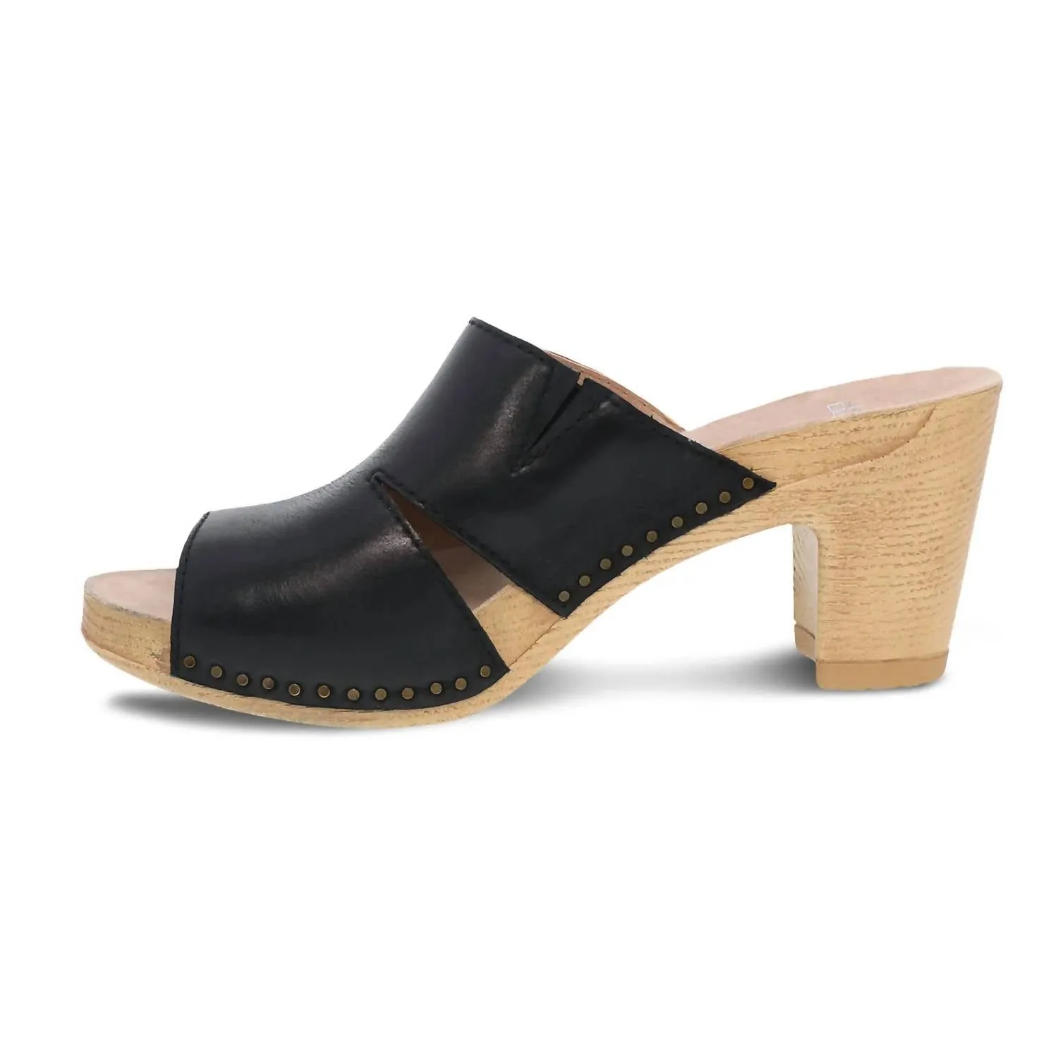 Women's Tandi Summer Slip-On Heeled Mule In Black