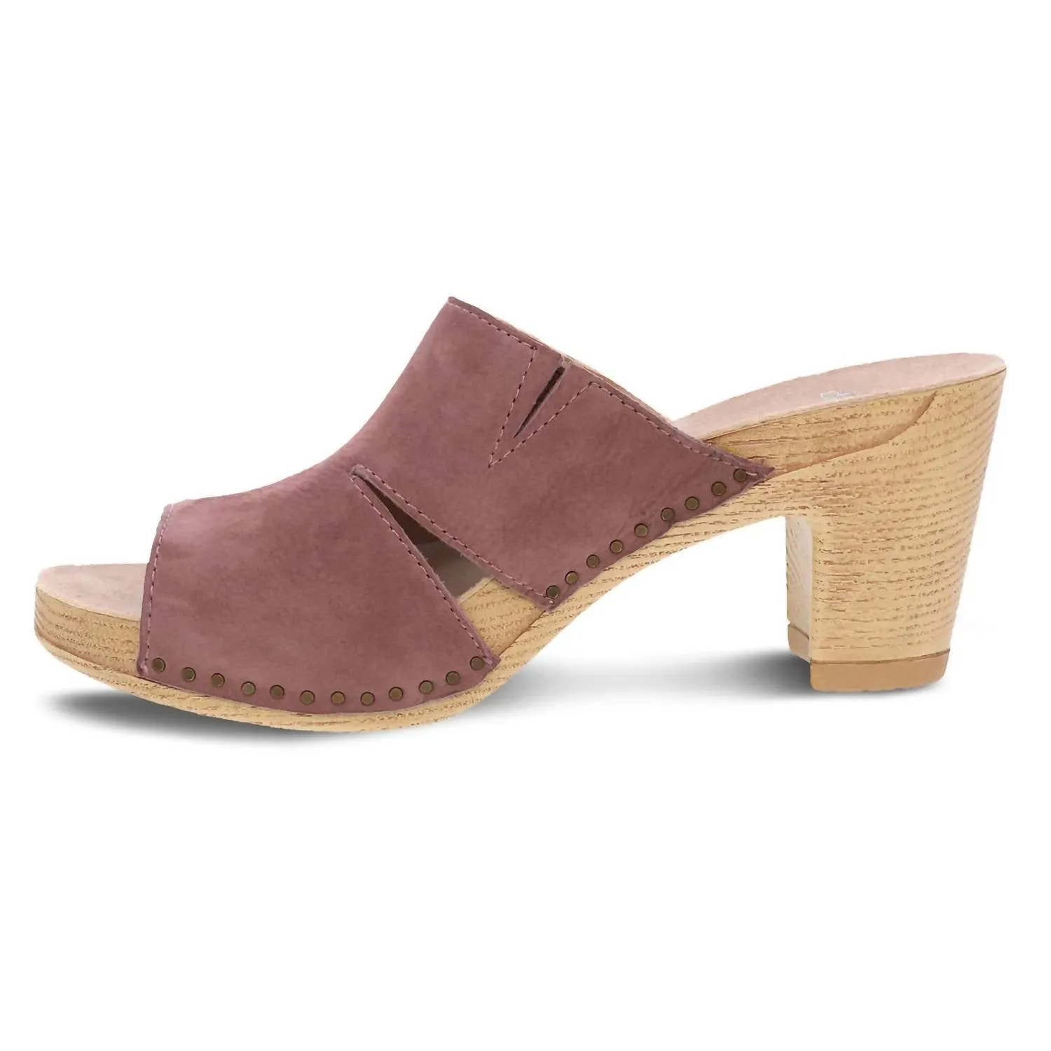 Women's Tandi Summer Slip On Heeled Mule In Rose
