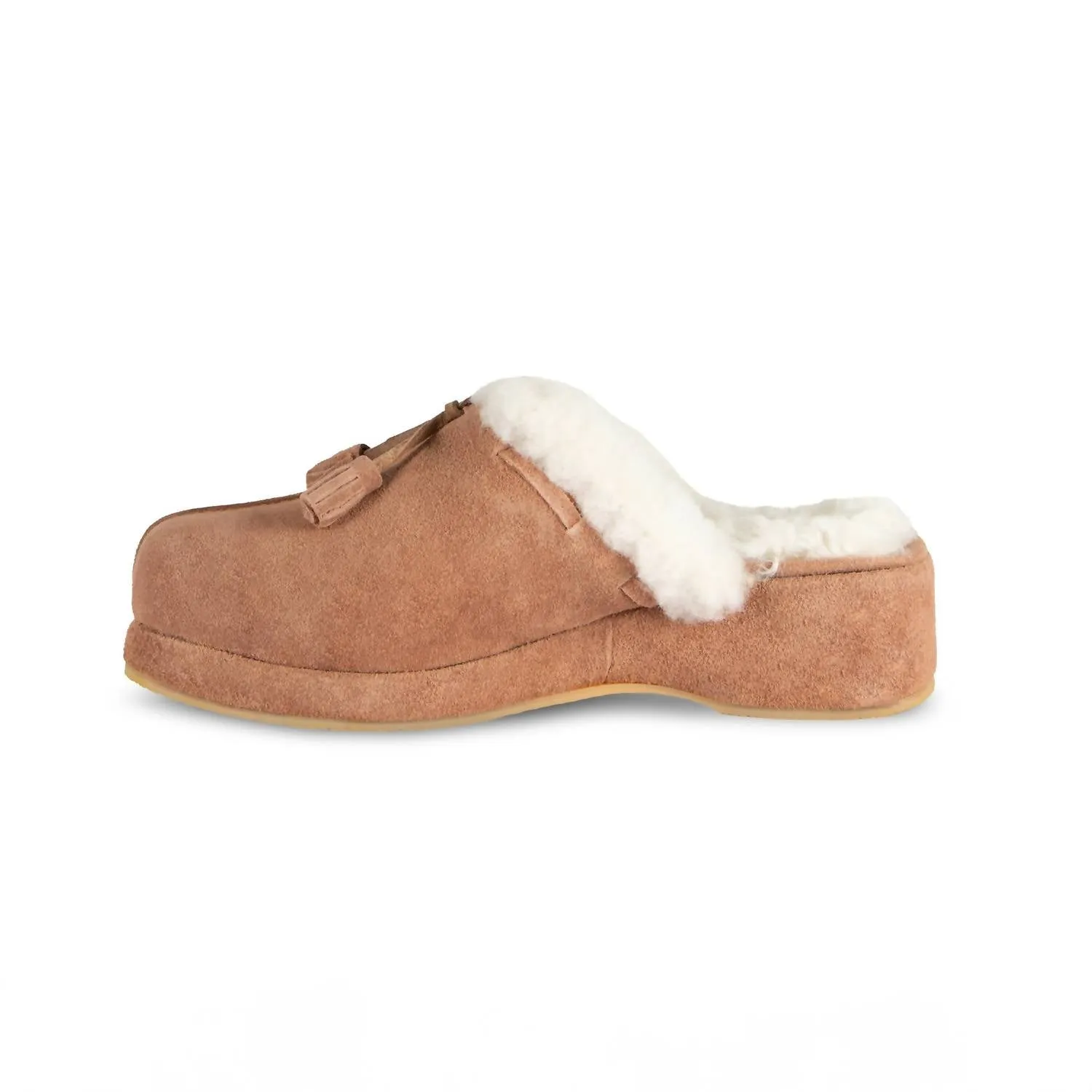 Women's Tassel Clog In Chestnut