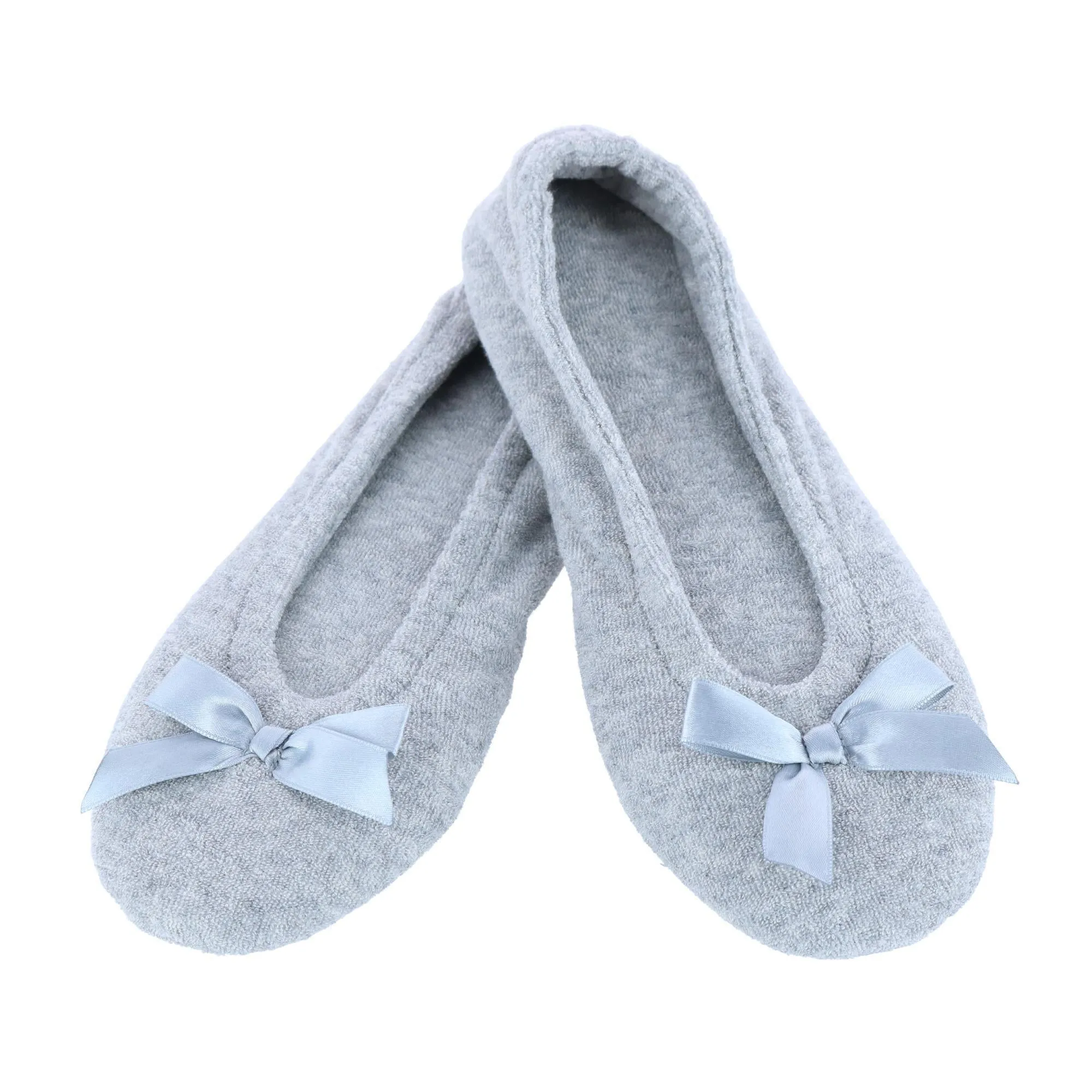 Women's Terry Ballerina Slipper House Shoe (Pack of 2)