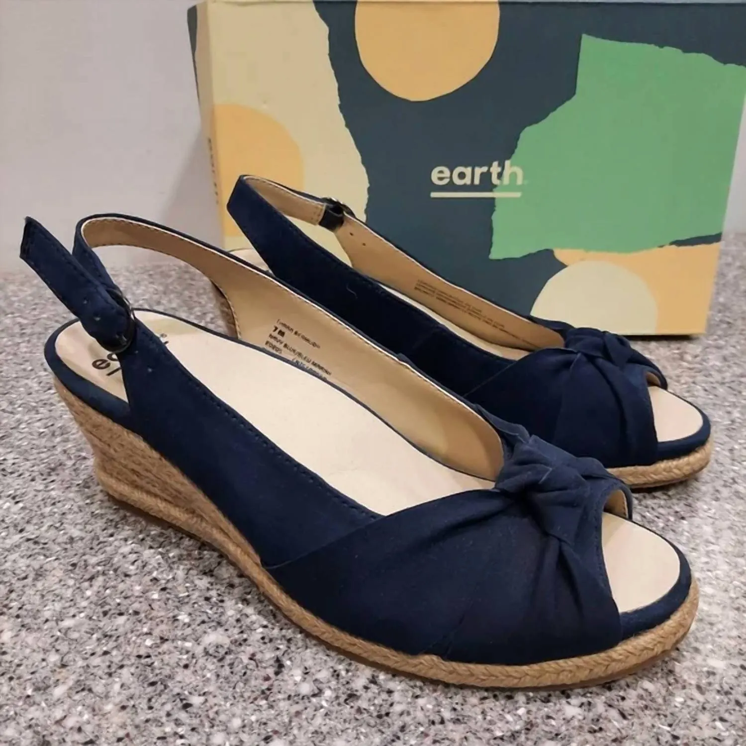 Women's Thara Bermuda Wedge Sandals In Navy