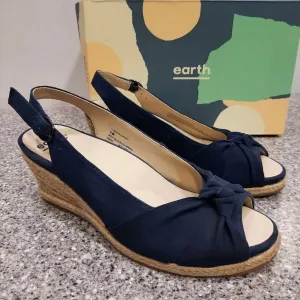 Women's Thara Bermuda Wedge Sandals In Navy