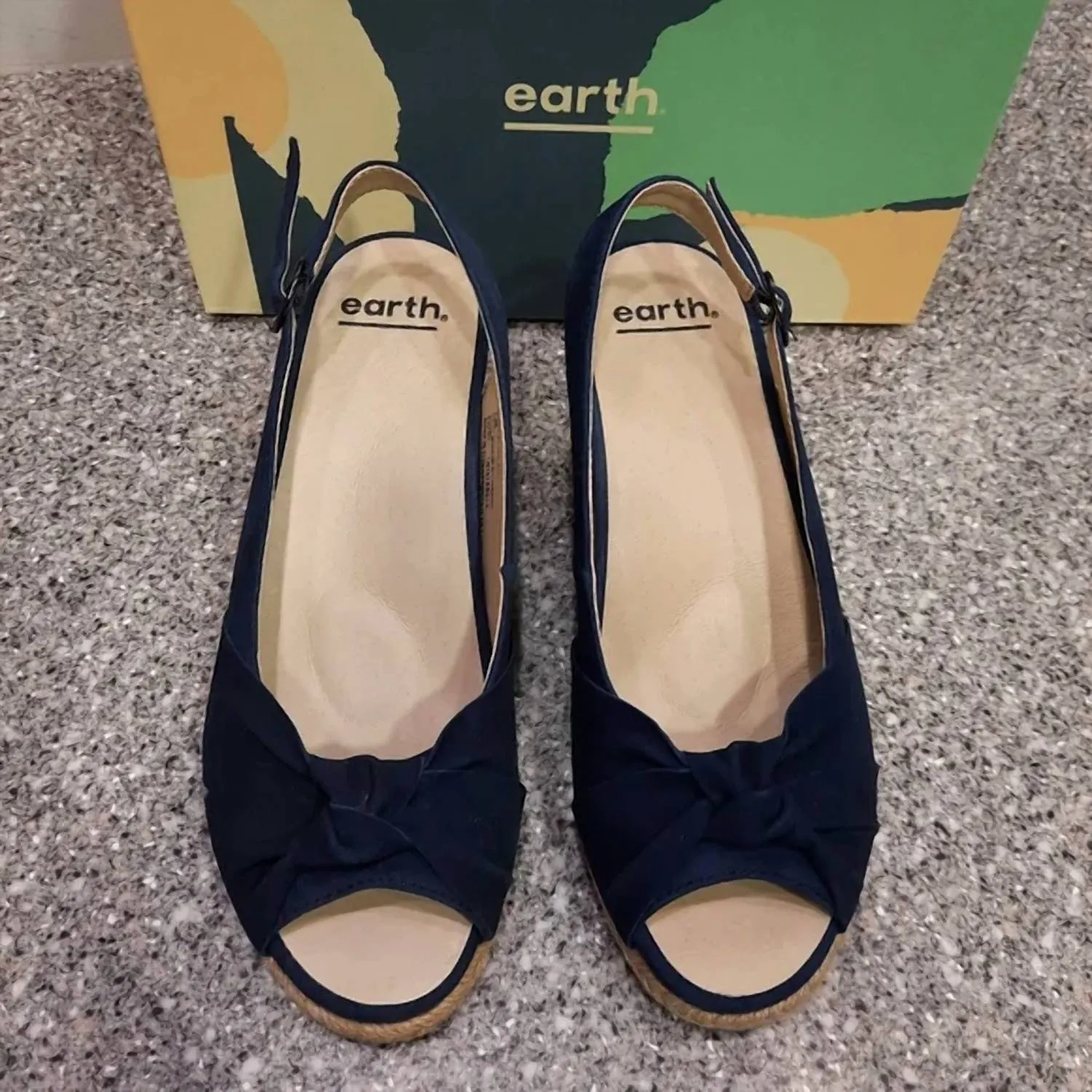 Women's Thara Bermuda Wedge Sandals In Navy