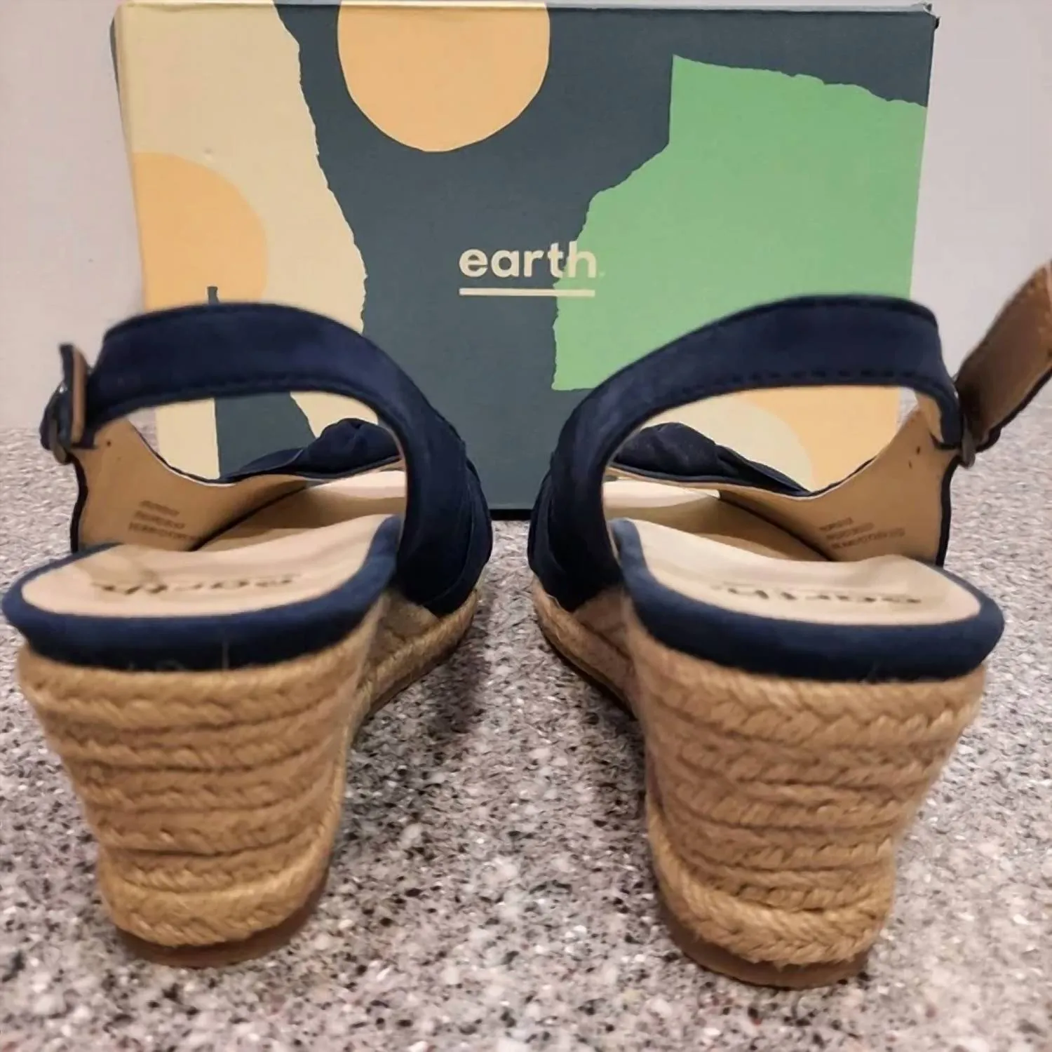 Women's Thara Bermuda Wedge Sandals In Navy