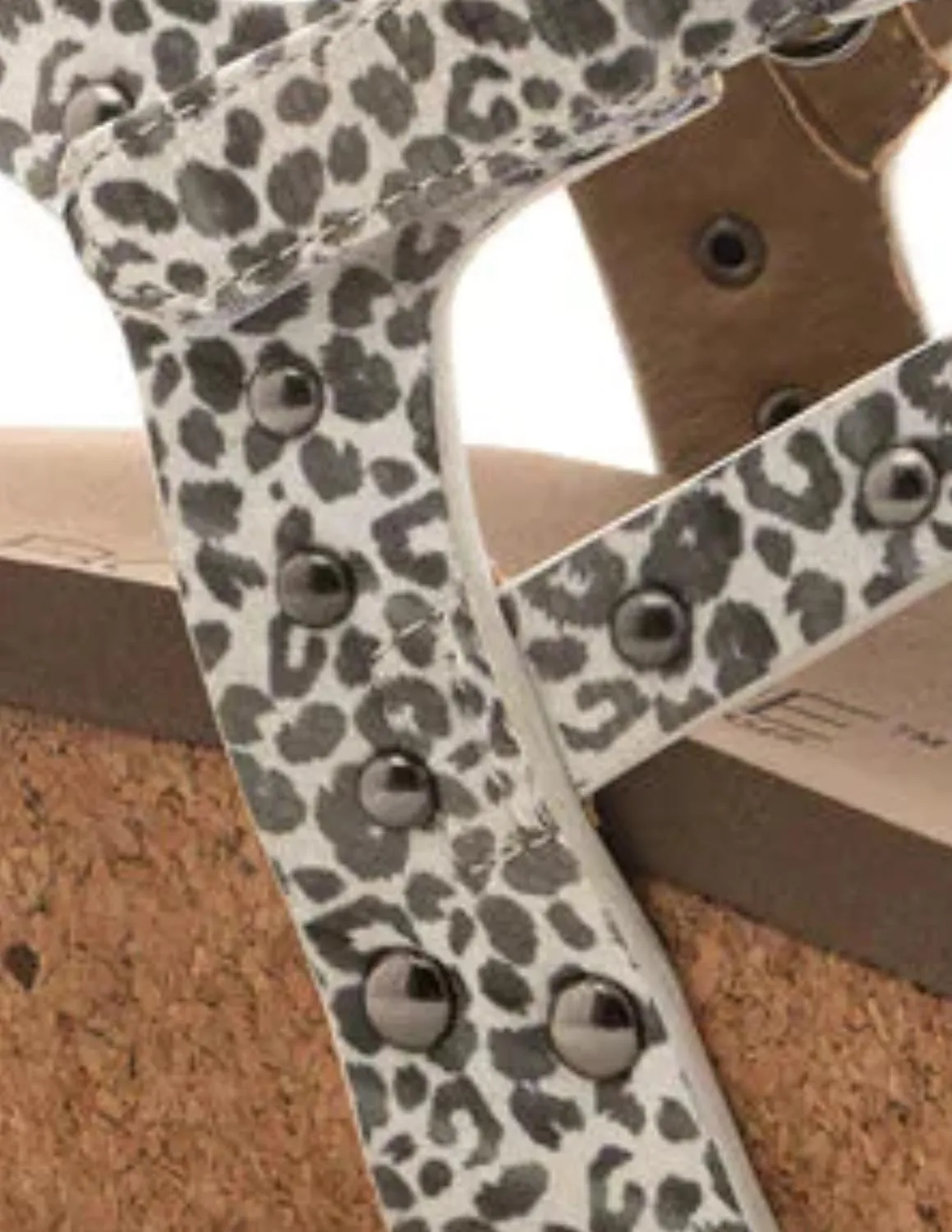 Women's Under The Sun Sandal In White Leopard