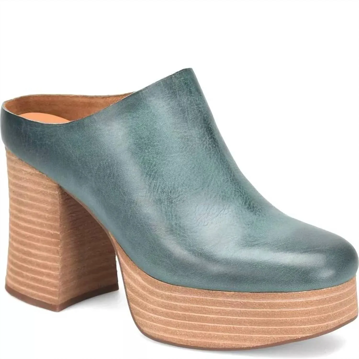 Women's Veronica Platform Mule In Teal
