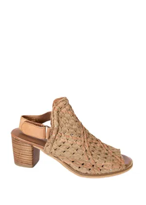 Women's Veronique Woven Leather Mule In Tan
