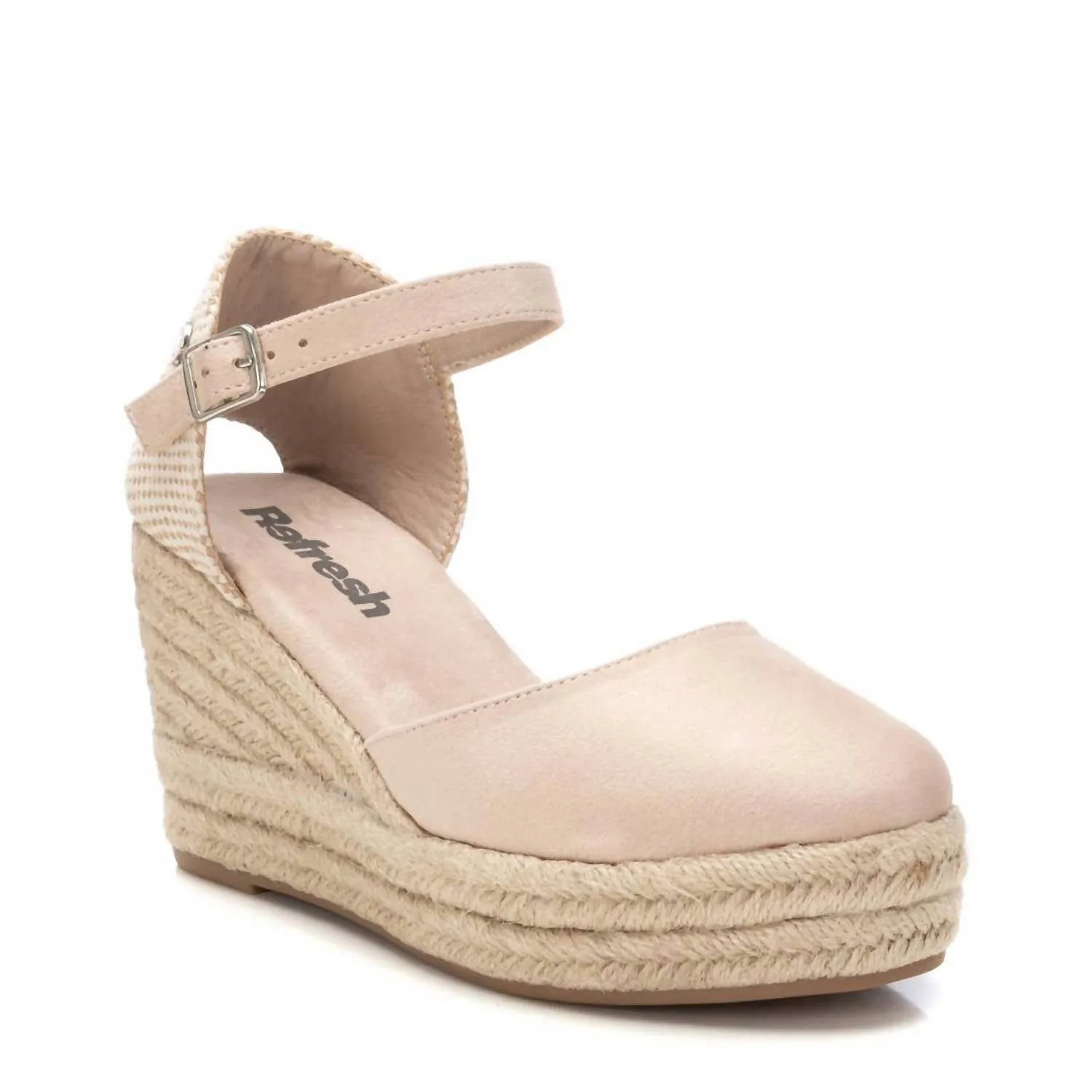 Women's Wedge Espadrilles Sandal In Beige
