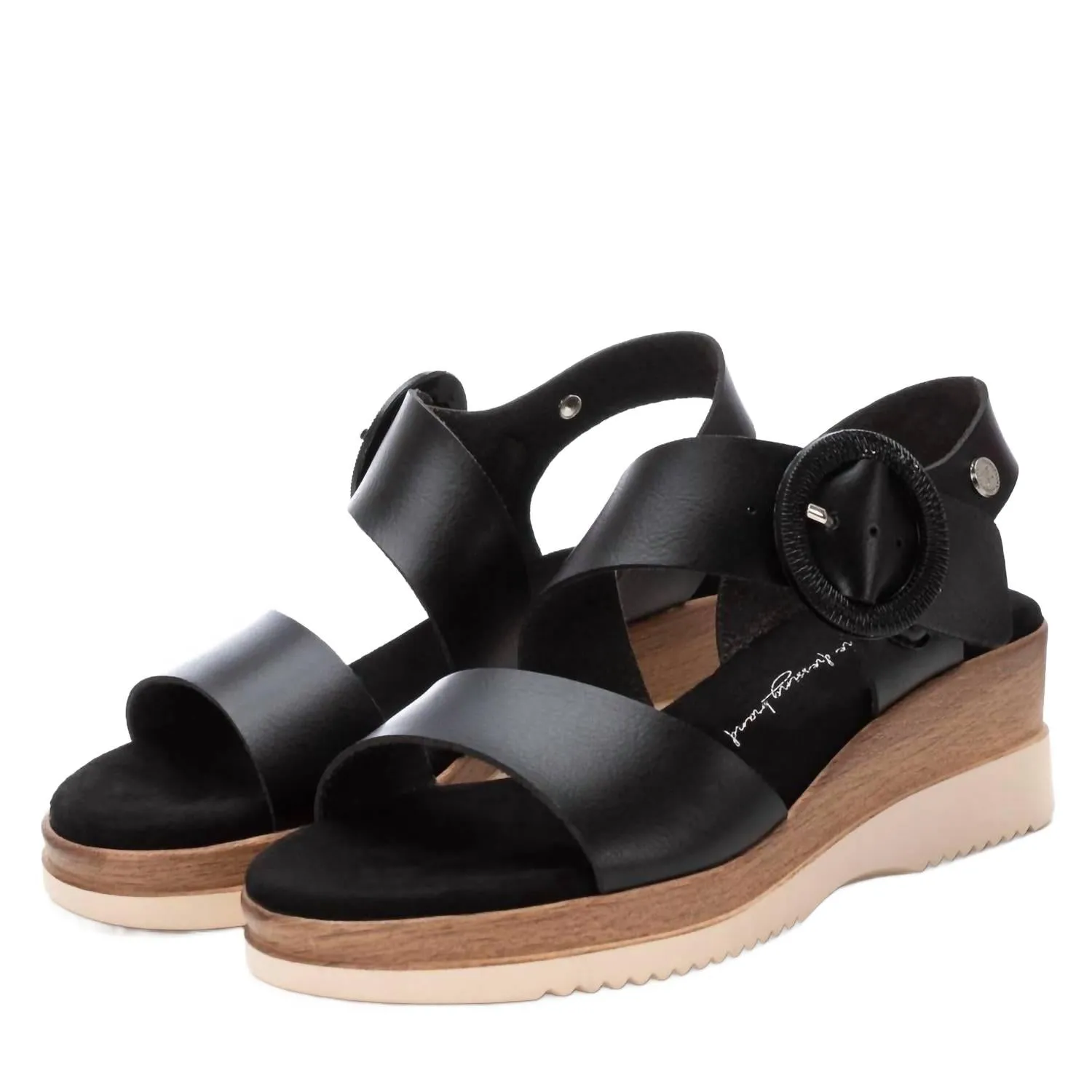 Women's Wedge Sandals In Black