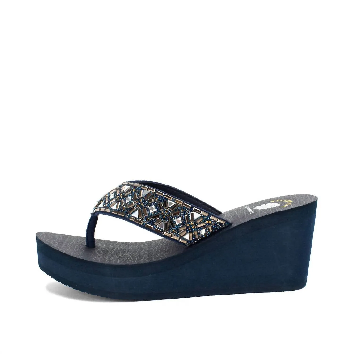 Women's Whittier Wedge Sandal In Navy Multi