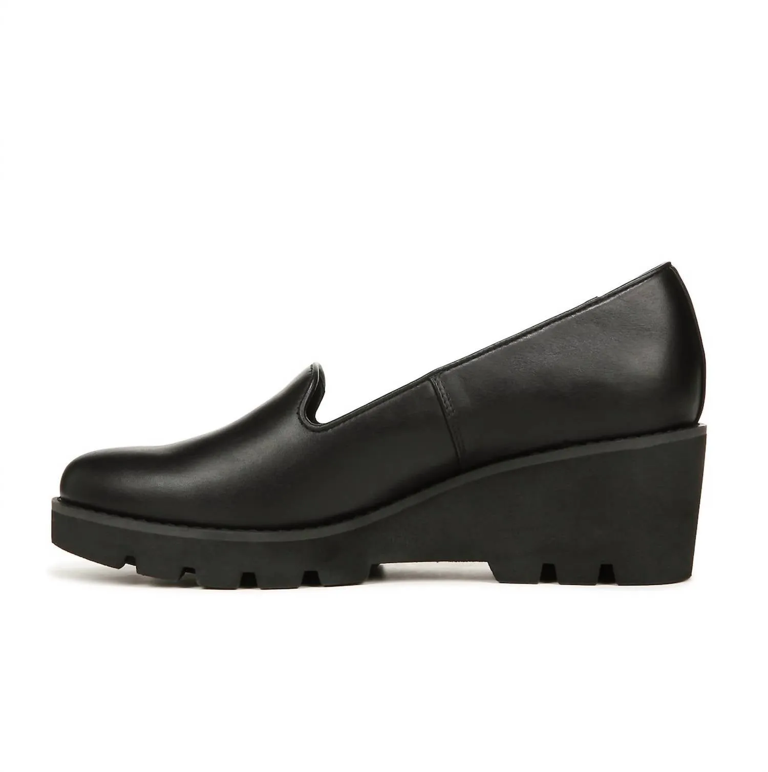 Women's Willa Wedge Shoes In Black Leather