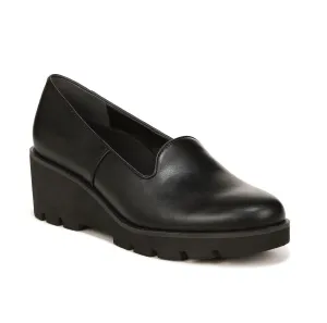 Women's Willa Wedge Shoes In Black Leather