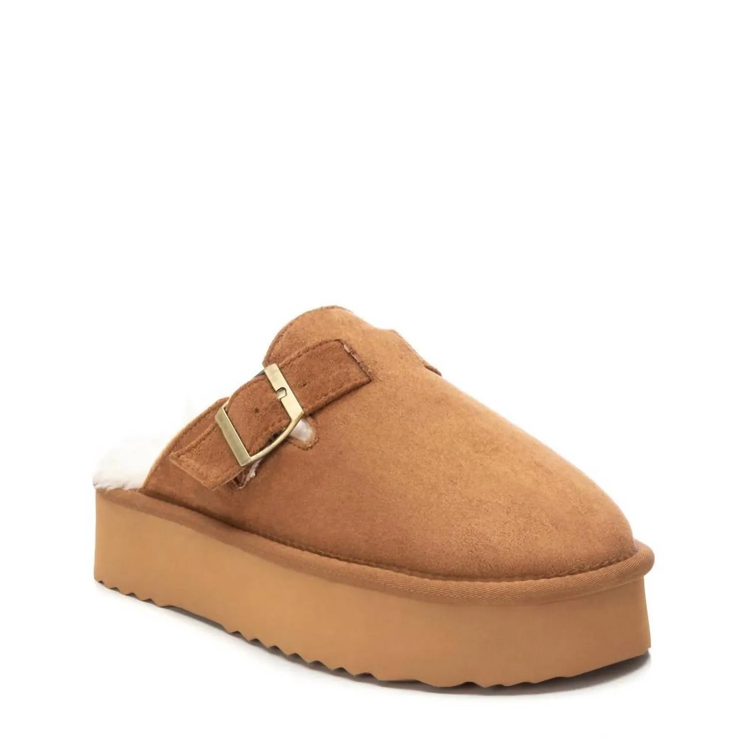 Women's Winter Clogs In Camel