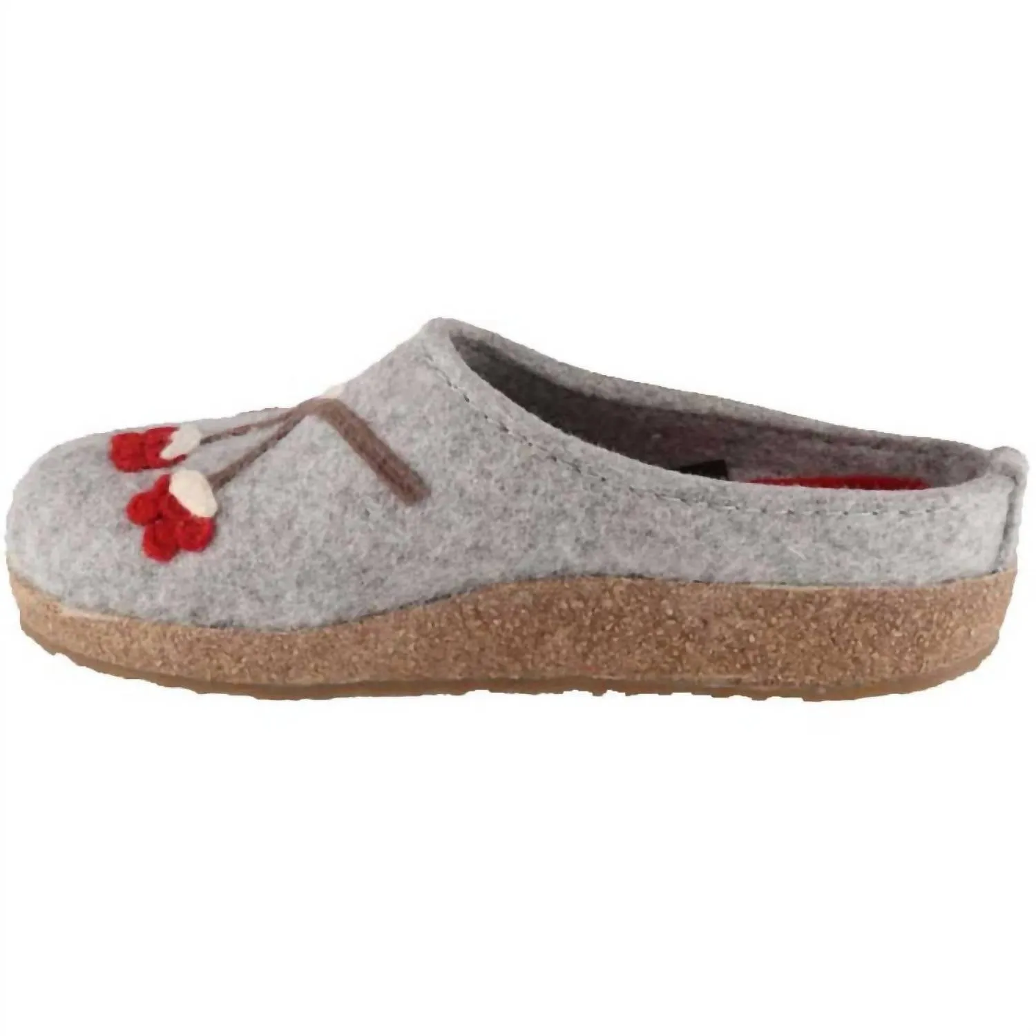 Women's Winterbird Classic Boiled Wool Clog In Silver Grey