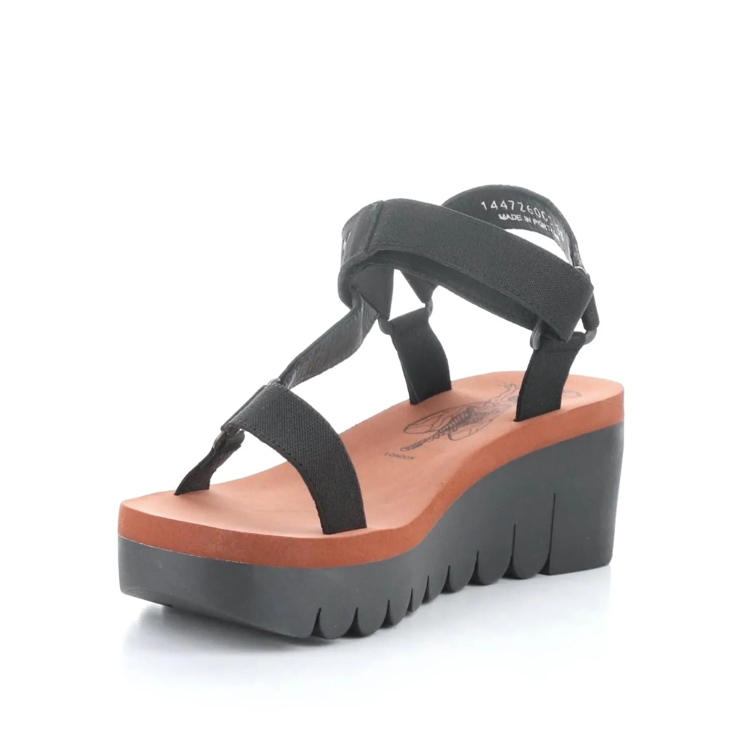 Women's Yefa Sandals In Black/brick