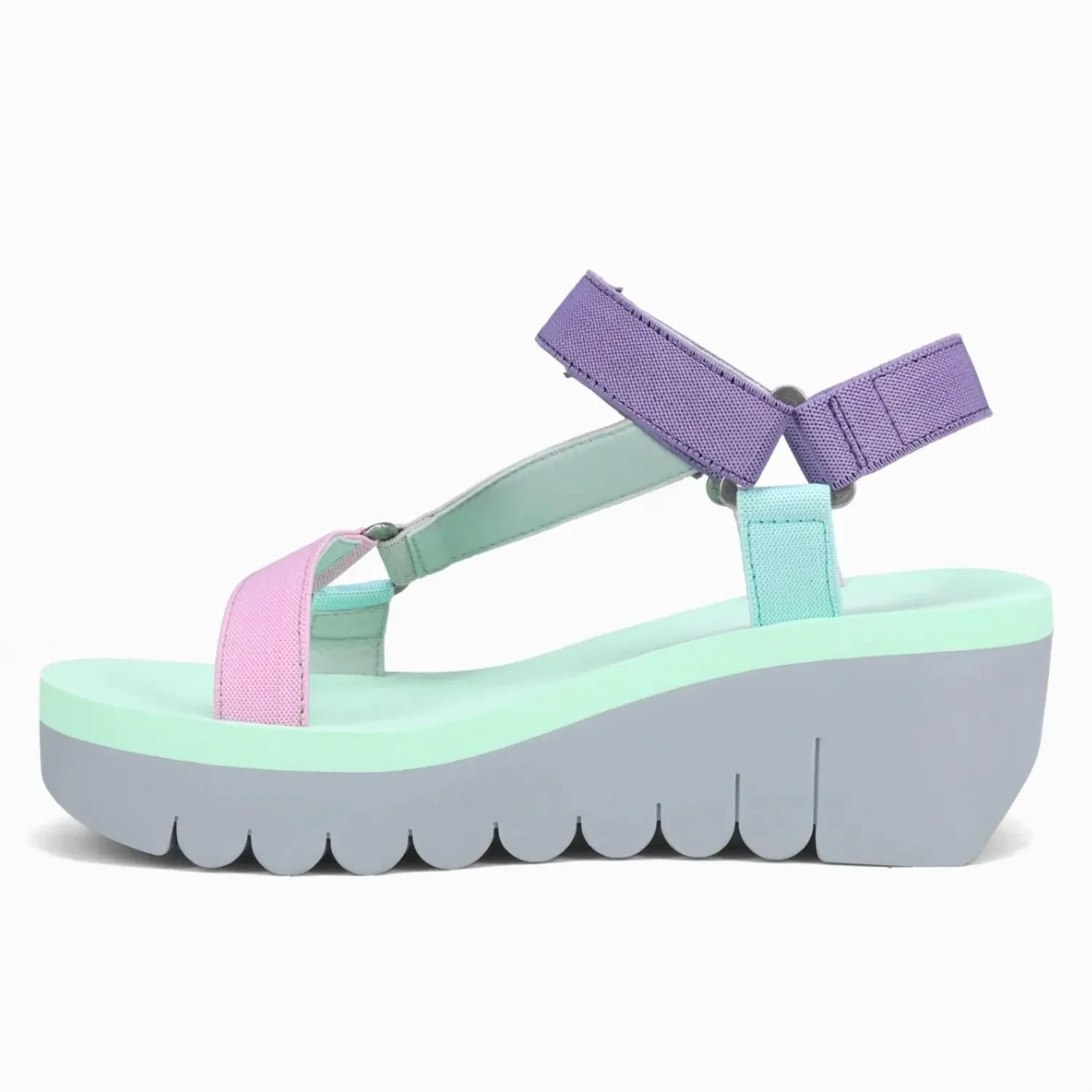 Women's Yefa Sandals In Pink/grey/green Multi
