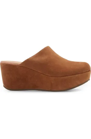 Women's Yoma Platform Clog In Brown Suede