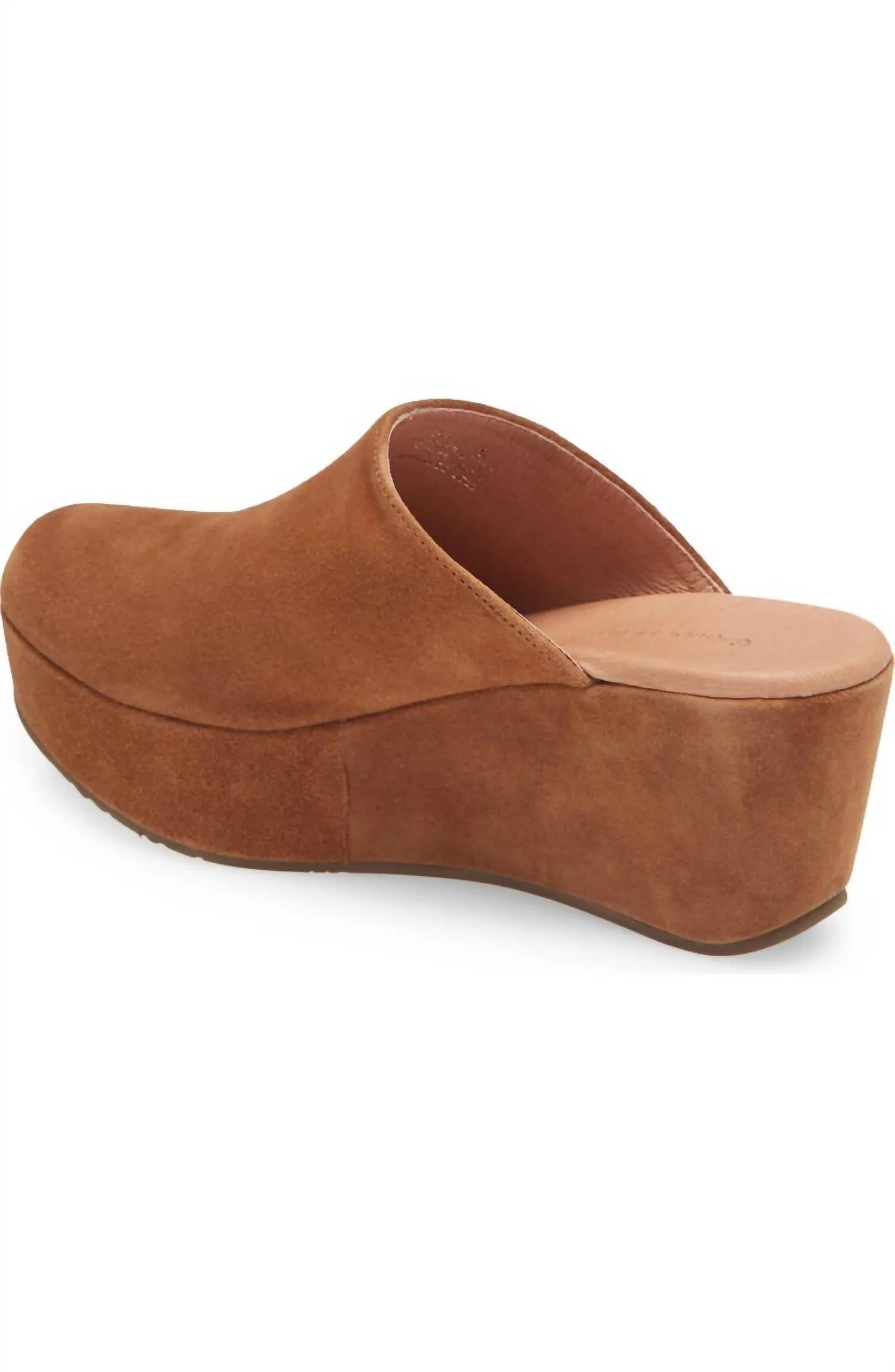 Women's Yoma Platform Clog In Brown Suede