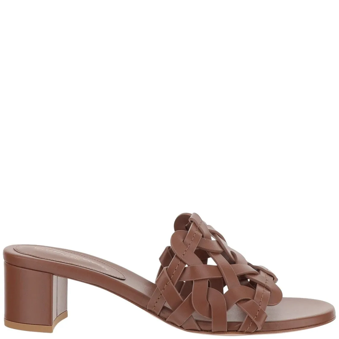 Woven Leather Mules